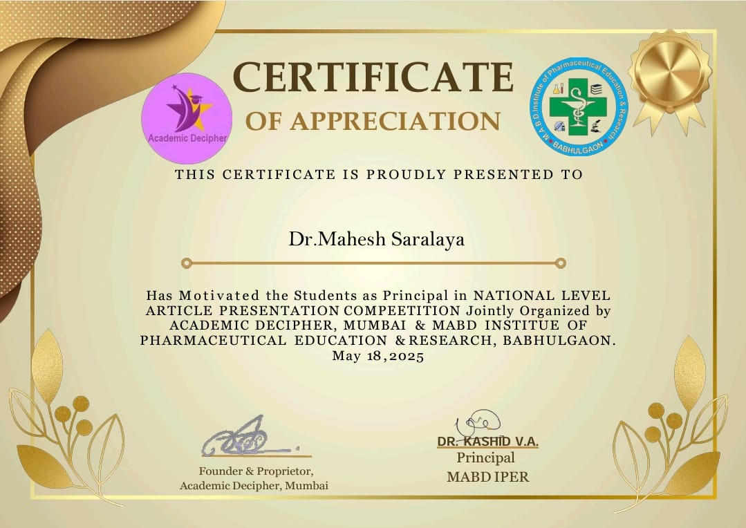 Congratulations to Principal Prof. (Dr.) M.G. Saralaya for Recognition in Student Motivation