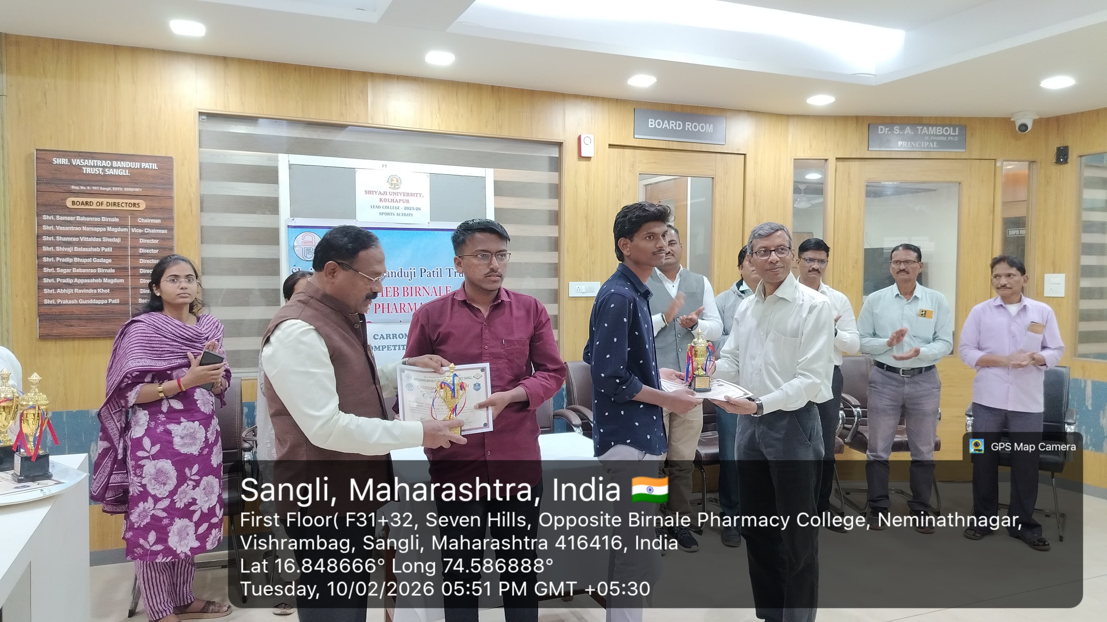 Heartiest Congratulations to Mr. Prajyot Mohite & Mr. Moin Jamadar has Won the Winner Prize in Carroms Doubles (Boys) in SUK Sangli Zone lead held at ABCP, Sangli Sports event.